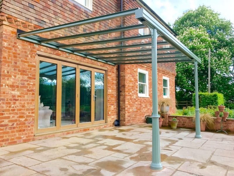 Glass Verandas Lancashire Large Contemporary Aluminium Frame Canopy